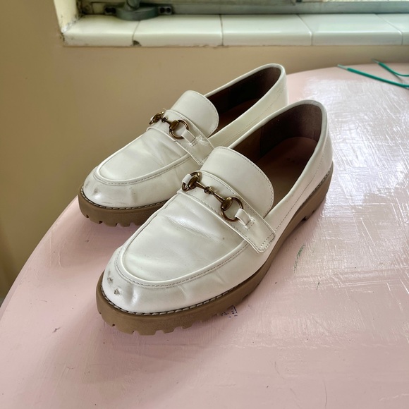 White Leather Loafers - Picture 3 of 3